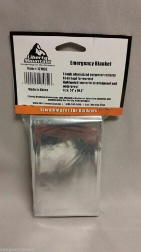 Liberty Mountain Ultralight Emergency Survival Blanket - Reflects Body Heat