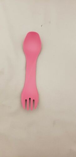 Humangear GoBites Uno Spoon/Fork Combo Utensil Pink OEM - Sturdy BPA-Free Nylon