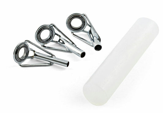 Hurricane Fishing Pole Replacement Rod Tip Repair Kit w/3 5/64" Tips+Glue Stick