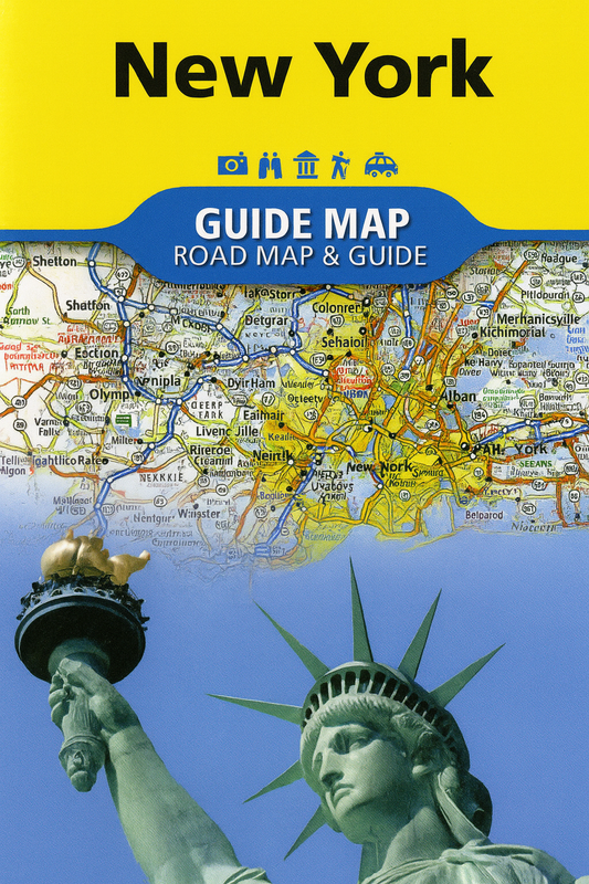 New York NY Road Map Travel Guide Waterproof Topographic Camping Hiking Outdoor