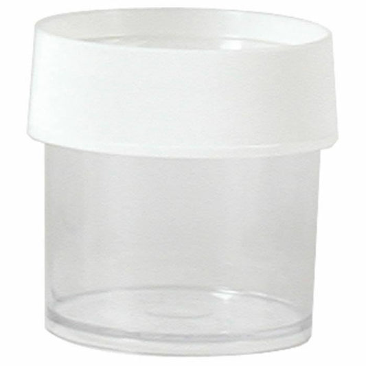 Nalgene 4oz Poly Straight-Side Wide Mouth Storage Bottle/Jar Clear w/White Lid