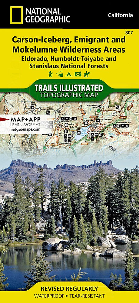 Eldorado National Forest CA Waterproof Map Bundle Pack Hiking Camping