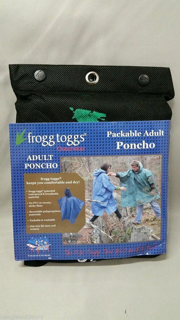 NEW Frogg Toggs Ultra-Lite2 Breathable Rain Poncho w/Side-Snaps & Hood FTP1714
