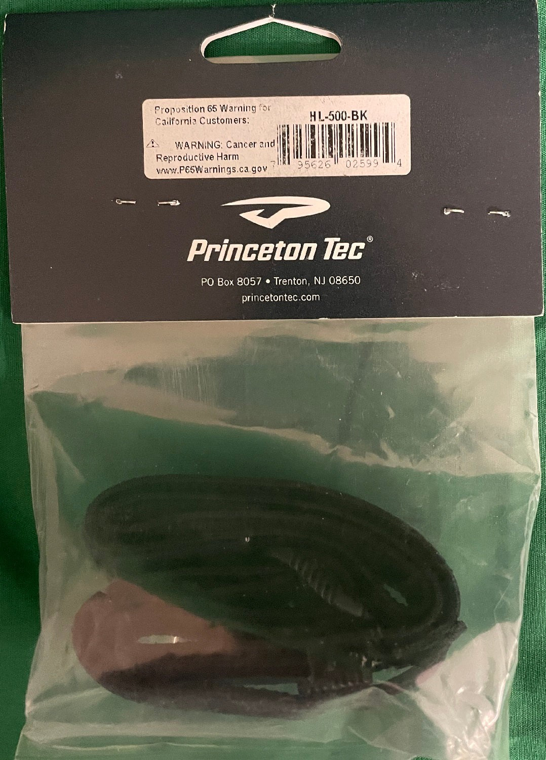 Princeton Tec Replacement Headlamp Strap 3/4" Black HL-500-BK