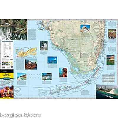 National Geographic Destination Travel Map Miami and the Keys DM01020692