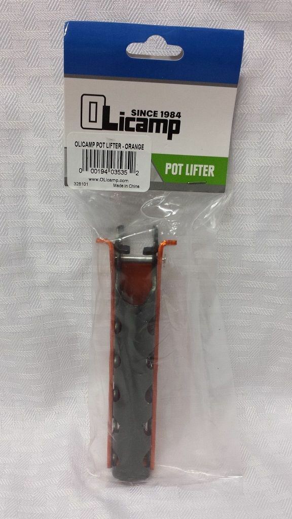 Olicamp Hard Anodized Aluminum Orange Universal Pot Lifter for Hot Cook Pots