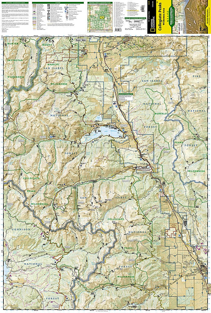 Collegiate Peaks Eagles Nest CO Waterproof GMU Map Bundle Hiking Hunting Camp