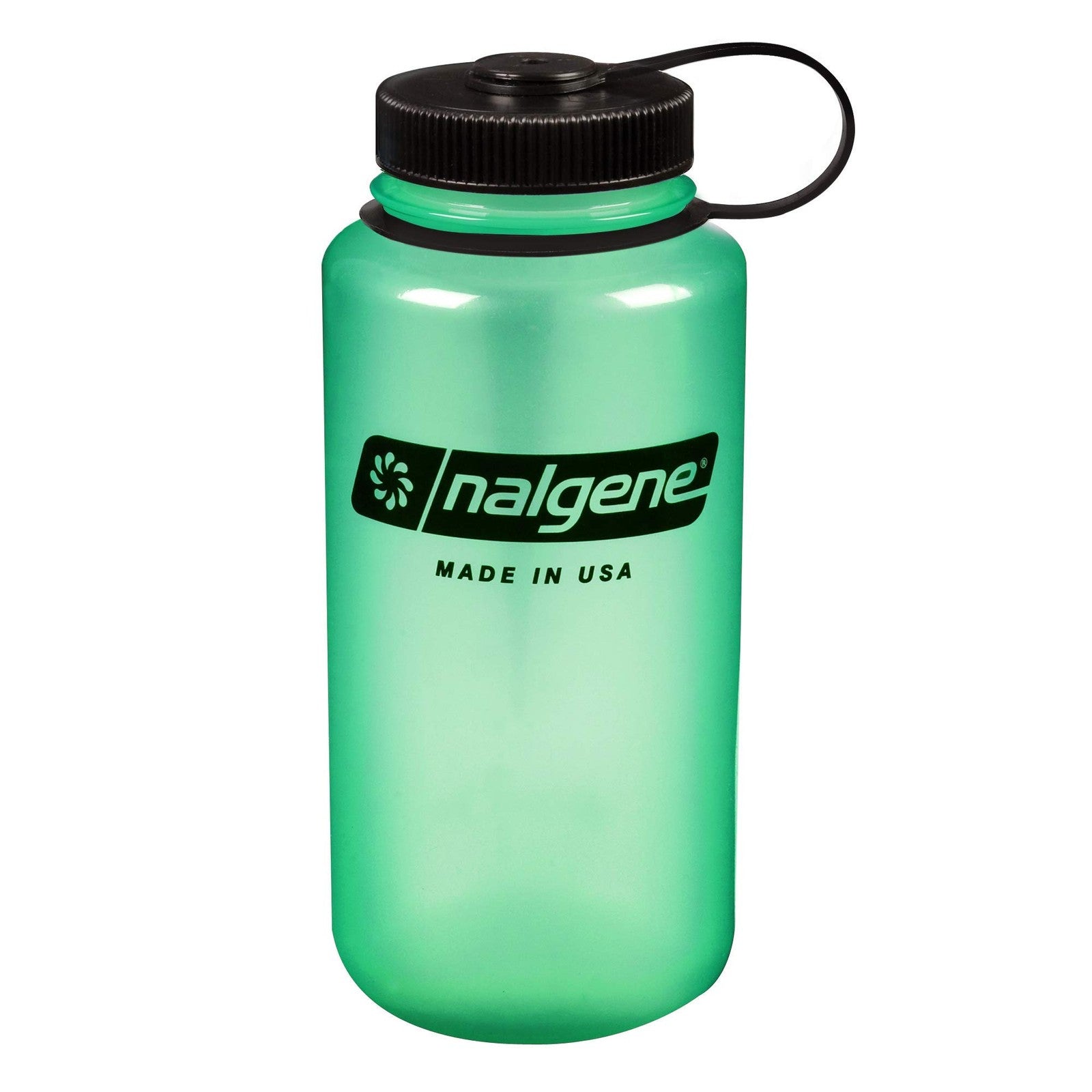 Nalgene Sustain Tritan BPA-Free Water Bottle – 32 OZ Wide Mouth – Glow Green 