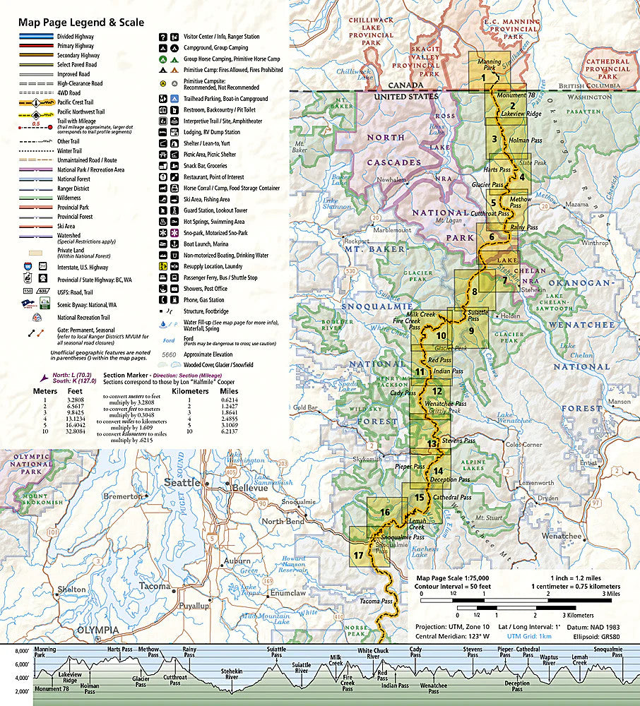 PCT Washington North: Map #1002