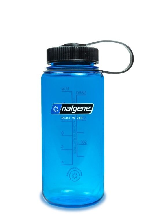 Nalgene Wide Mouth Sustain 16 oz Bottle Tuxedo Blue w/Black Cap