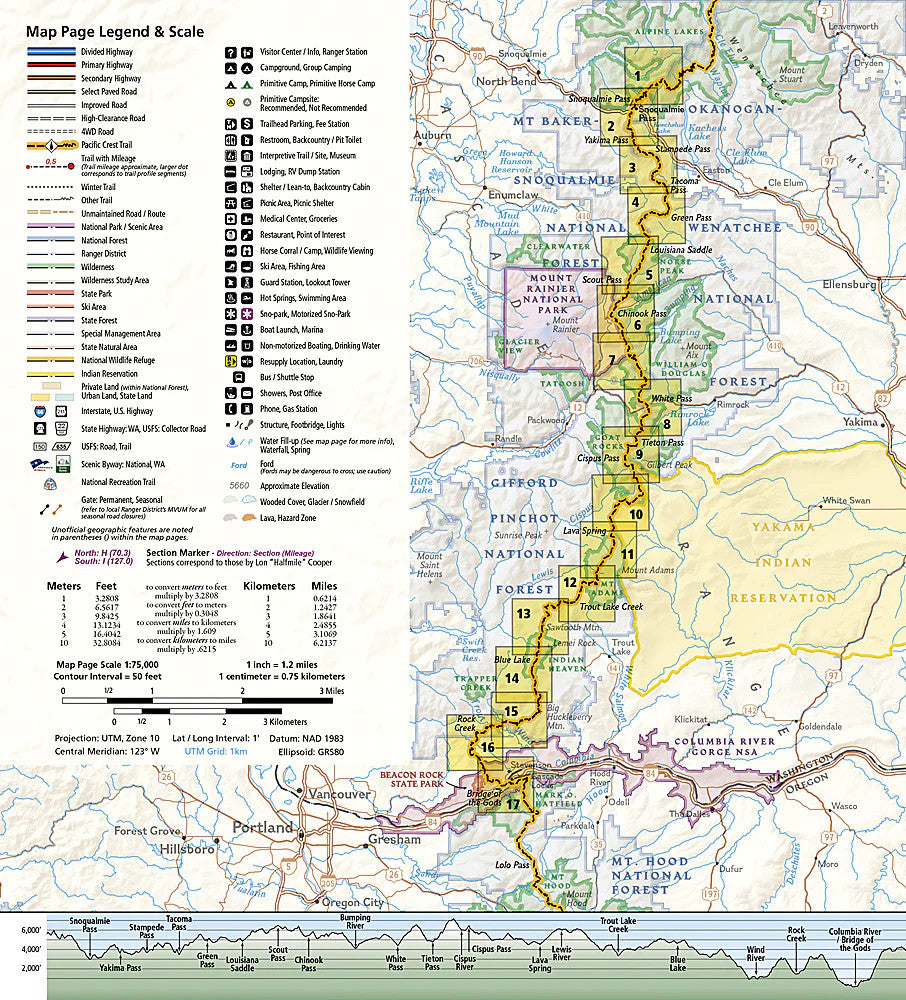 PCT Washington South: Map #1003