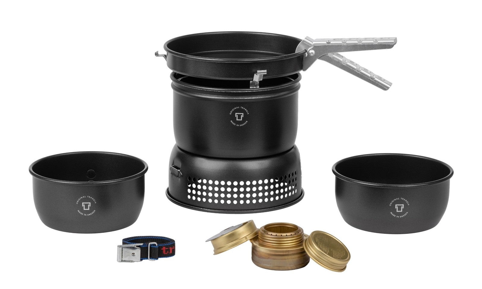 Trangia TR-37-5UL Storm Cooker S – Ultralight Black Version – Complete Cookset