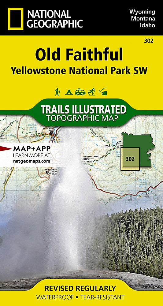 Yellowstone National Park WY Waterproof Topo Map Bundle Pack Hiking Camping