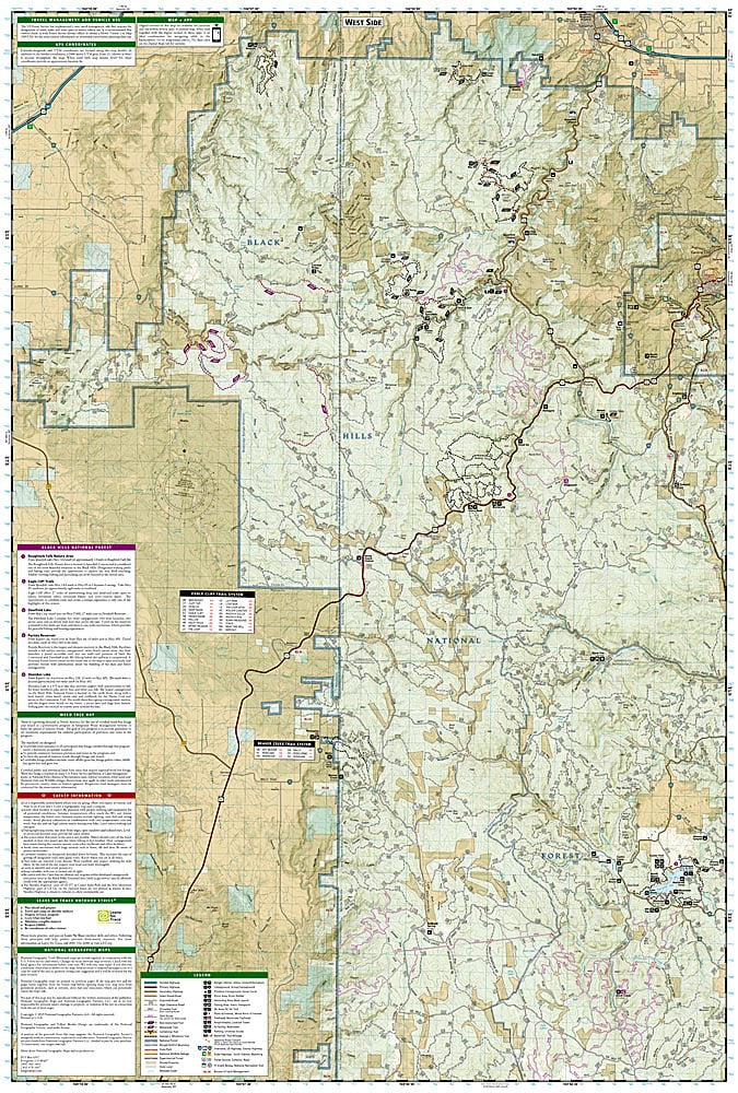 Black Hills National Forest SD Waterproof Topo Map Bundle Pack Hiking Camping