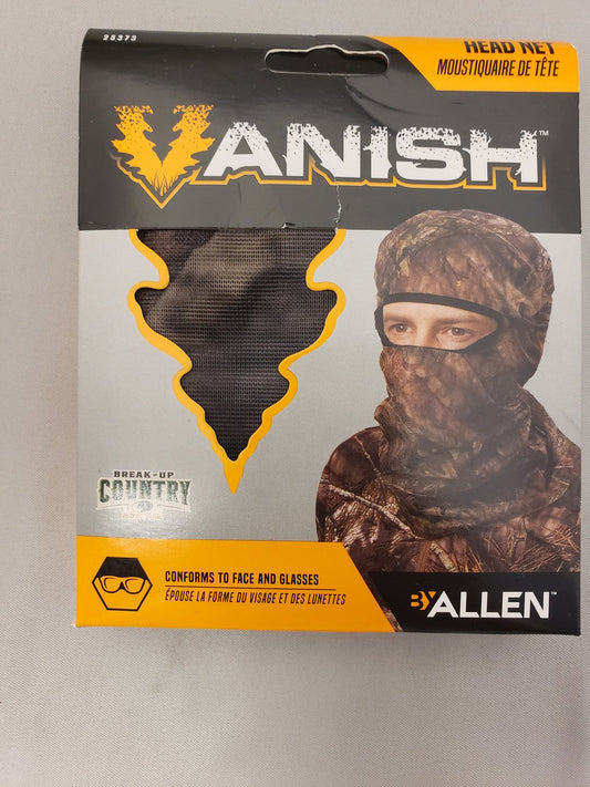 Allen Vanish Visa Form Mesh MOBU Country Full Head Net - Camo Hunting Headnet