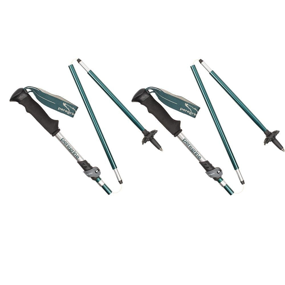 Peregrine Uinta Folding Trekking Poles – 1 Pair Aluminum Ergo Grip + Baskets
