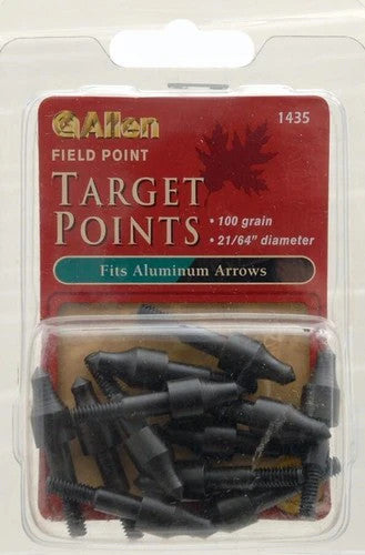 Allen Field Point 21/64'' Target Points 100 Grain 1435 Archery Hunting 12-Pack