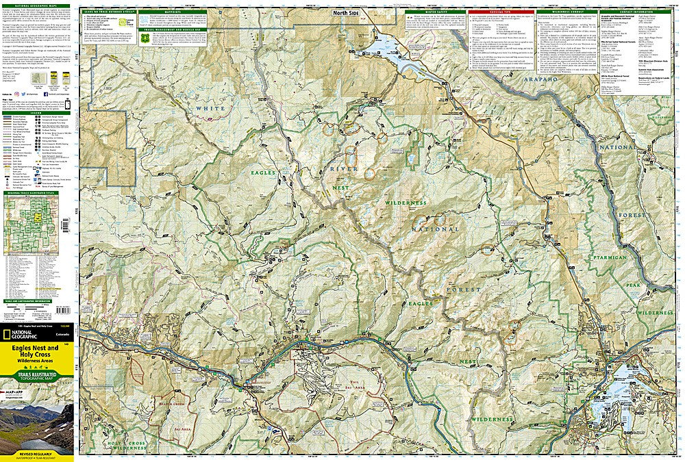 Collegiate Peaks Eagles Nest CO Waterproof GMU Map Bundle Hiking Hunting Camp