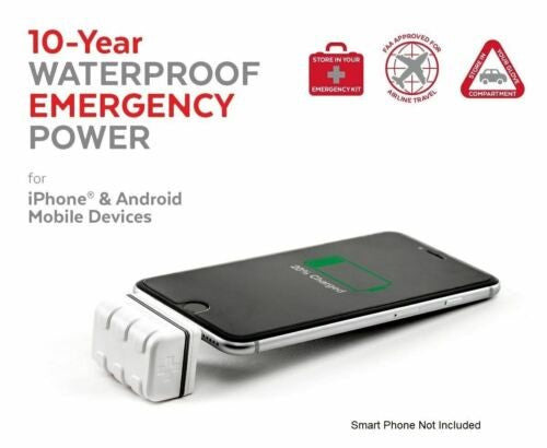ECOXGEAR EcoBoost USB-C Cell Phone / Android Charger w/10-Year Battery