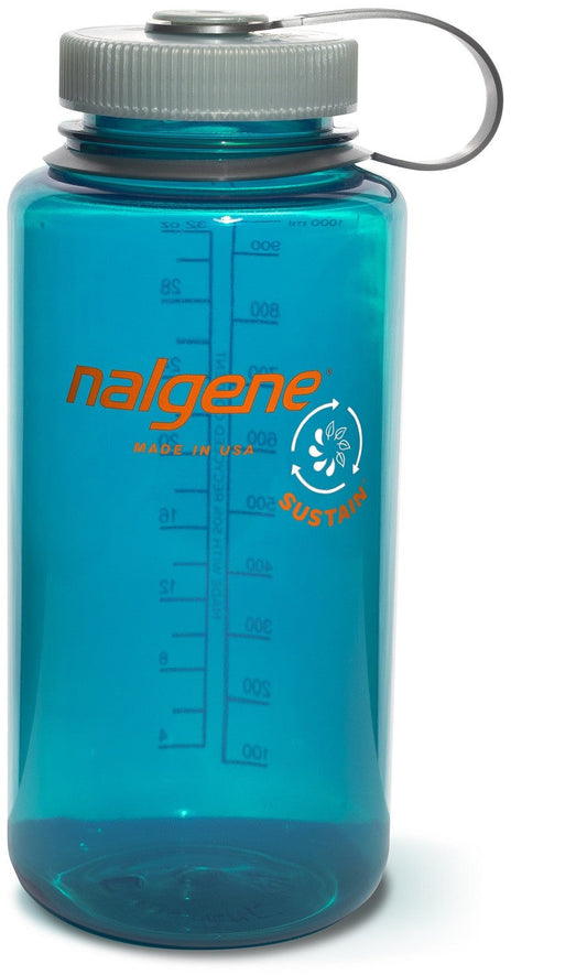 Nalgene Sustain Tritan BPA-Free Water Bottle – Wide Mouth, 32 oz, Trout Green