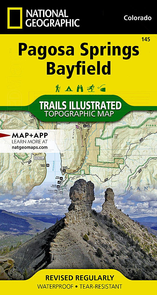 Pagosa Springs Bayfield CO Waterproof Topographic Map Hiking Camping #145