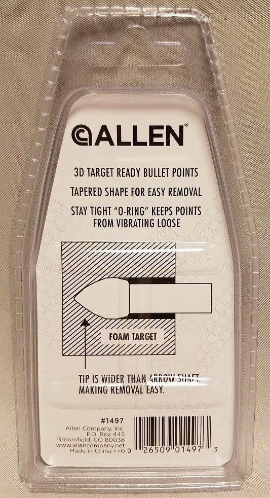 Allen Fat Belly Archery Bullet Points (Pack of 6) 1497(can)