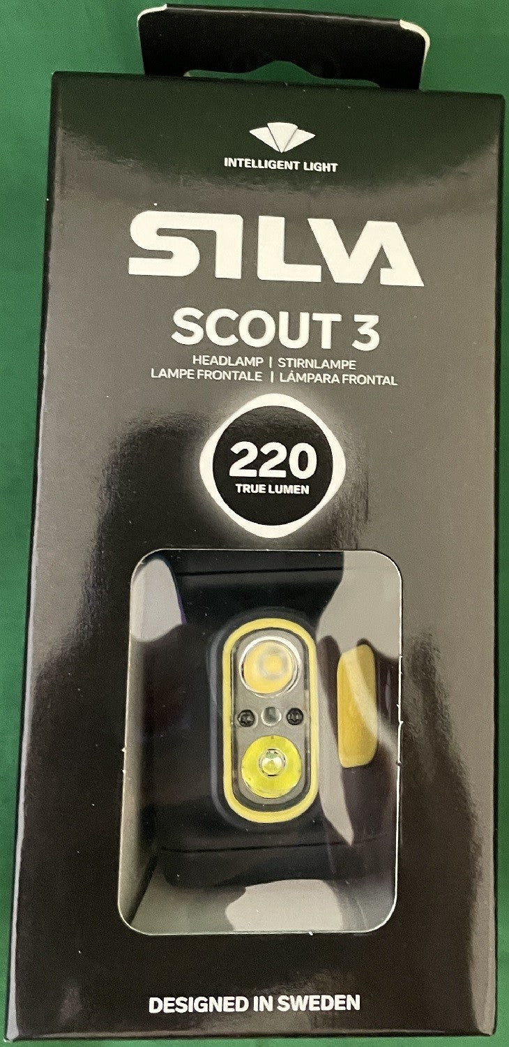 Silva Scout 3 Headlamp 220 Lumen w/Batteries 37978