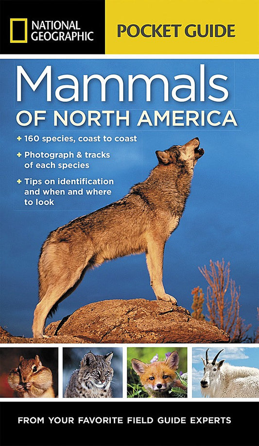 Mammals North America Pocket Guide Book Field Identification Wildlife Hiking