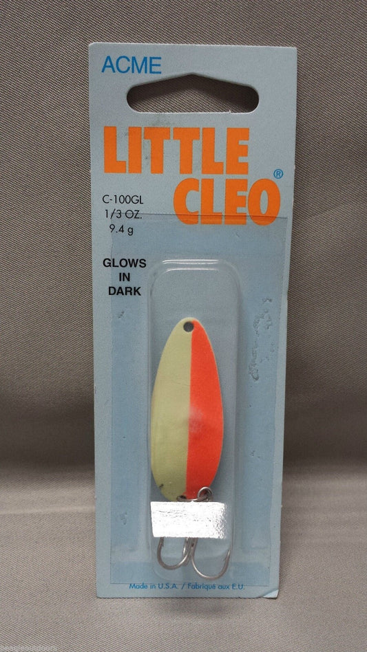 Acme Little Cleo Fishing Lure – White/Orange