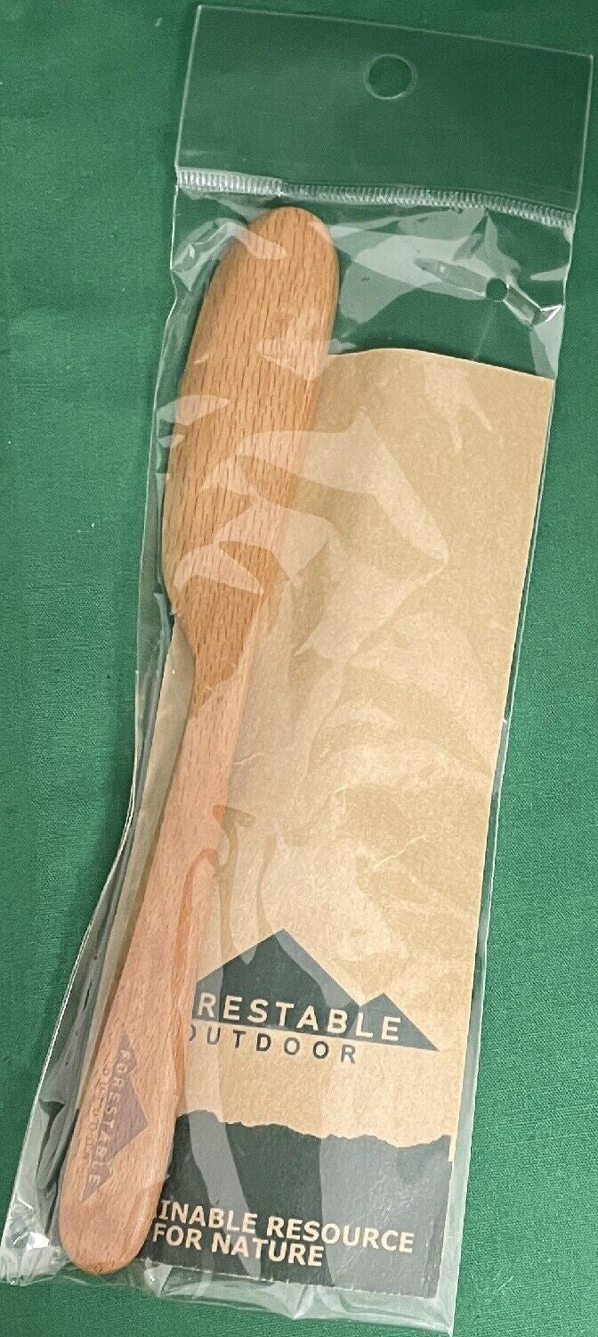 New Evernew Forestable Wood Flatware Butter Knife 6.5" Utensil ECZ221