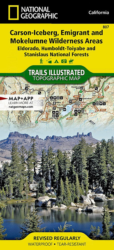 Stanislaus National Forest CA Waterproof Map Bundle Pack Hiking Camping