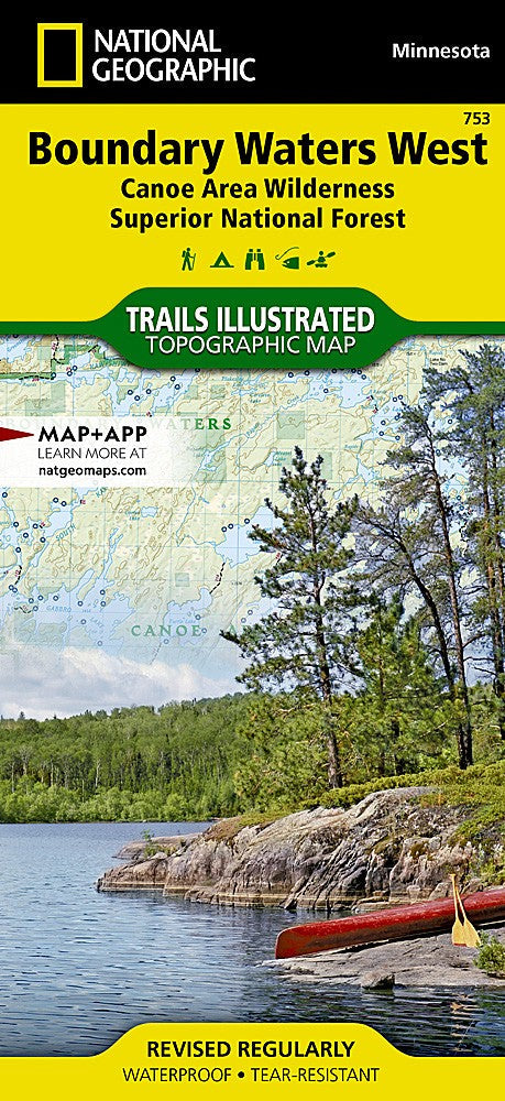 Superior National Forest West MN Waterproof Topo Map Hiking Camping Canoe #753
