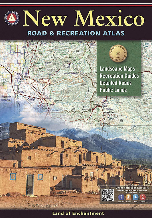 New Mexico NM Road Recreation Atlas Waterproof Topographic Hiking Camping Guide