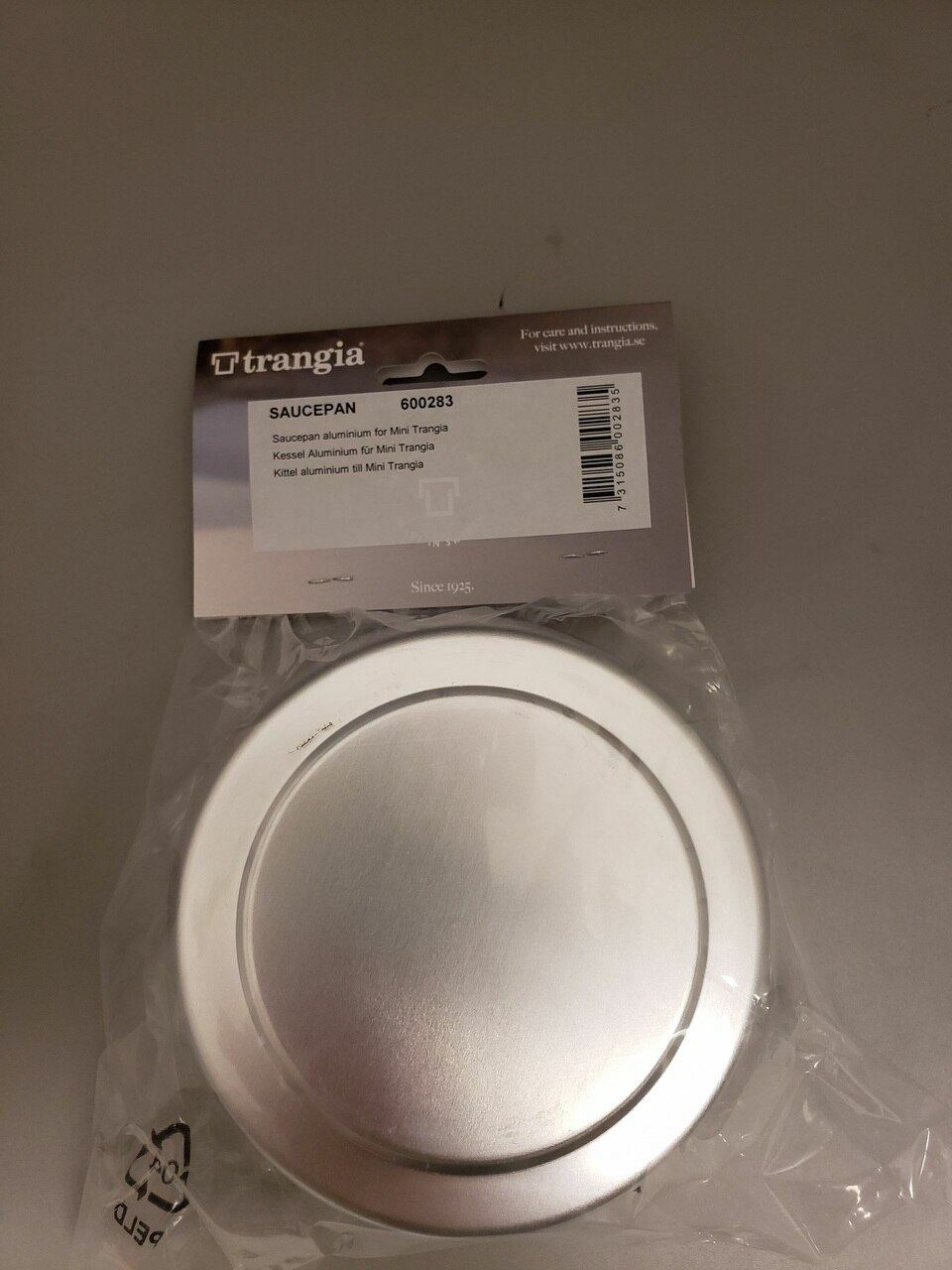 Trangia Aluminum 0.8L Pot / Saucepan Fits Mini Trangia – Works with Most Stoves