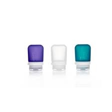 Humangear GoToob+ Small Clear / Purple / Teal 3-Pack HG3183