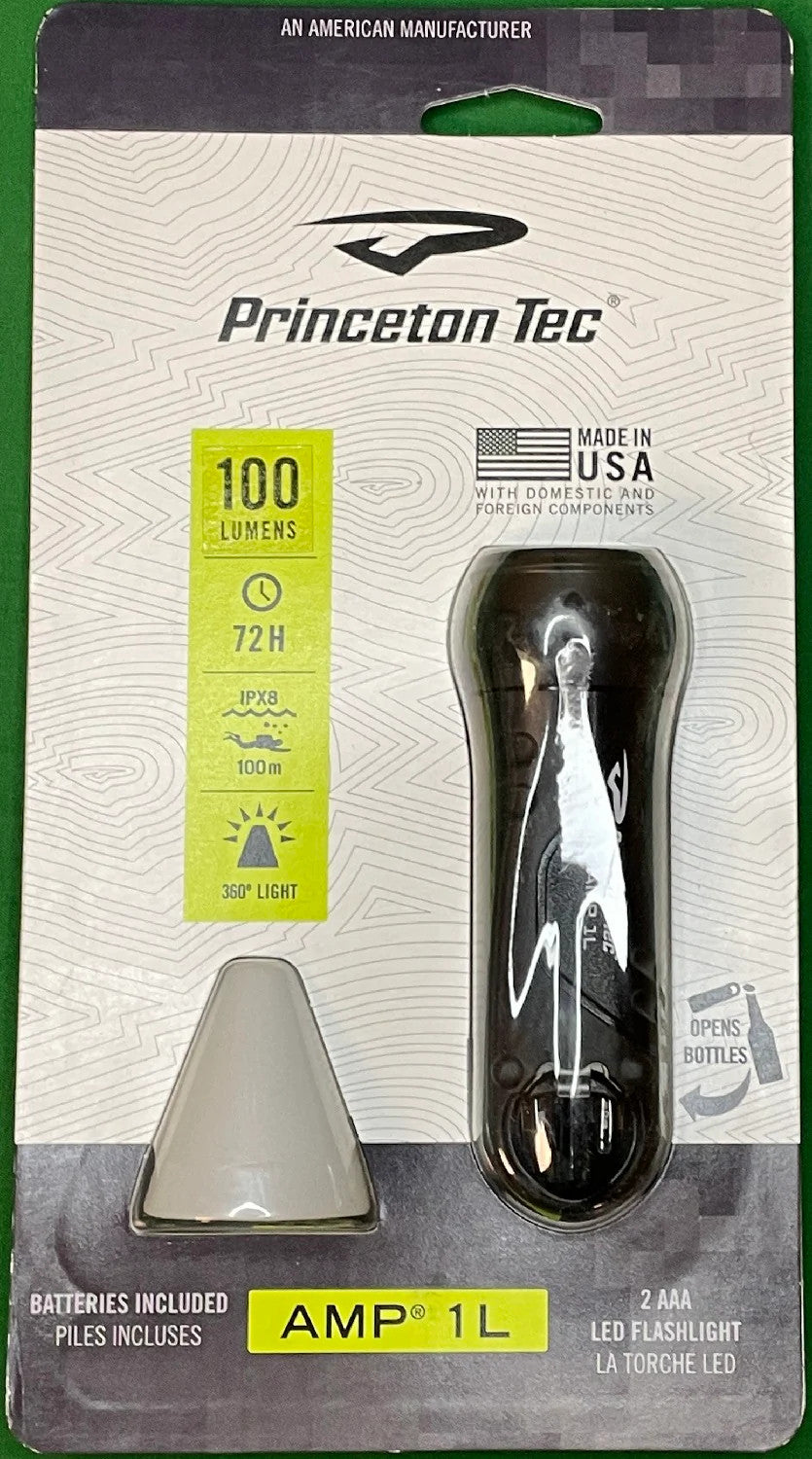 Princeton Tec Amp 1L Light w/Cone A90LBC-BK