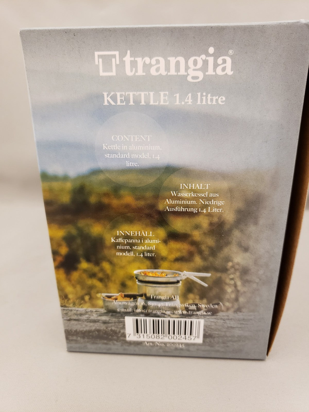 Trangia 1.4L / 47 oz Aluminum Kettle with Lid – Works with Most Stove Systems