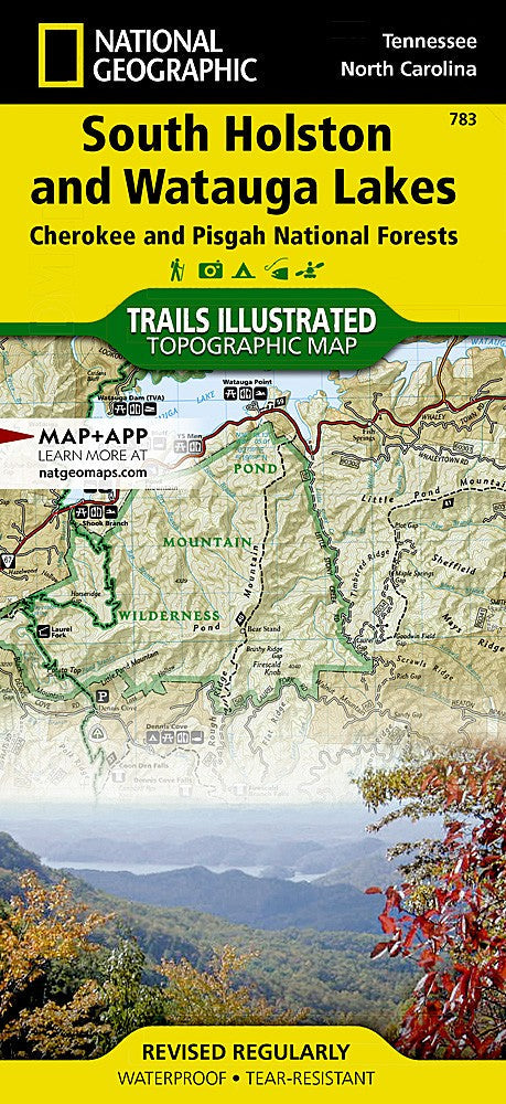 Pisgah National Forest NC Waterproof Topo Map Bundle Pack Hiking Camping