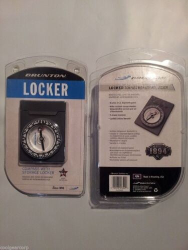 NEW Brunton Tag Along O.S.S. Locker Liquid Filled Compass OSS Storage Chamber