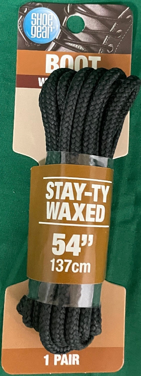 Shoe Gear Waxed Boot Laces 54" Gray 311-34