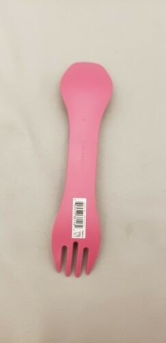 Humangear GoBites Uno Spoon/Fork Combo Utensil Pink OEM - Sturdy BPA-Free Nylon