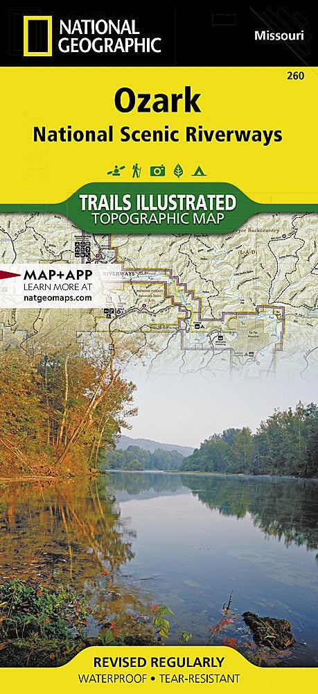 Ozark National Scenic Riverways MO Waterproof Map Hiking Camping Canoeing #260