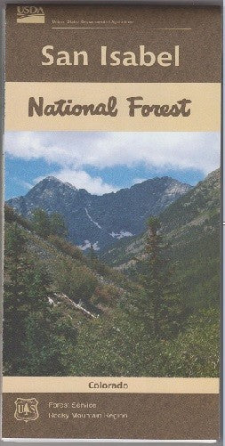 USGS Topographic Map – Colorado San Isabel National Forest Hiking & Recreation