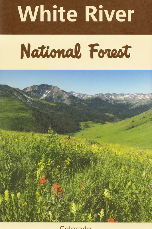 USGS Topographic Map – Colorado White River National Forest Hiking & Recreation