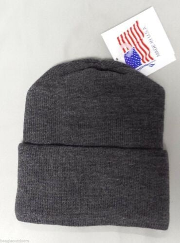 Liberty Mountain Basic SuperStretch Cuff Cap Beanie Stocking Sock Hat (Black)