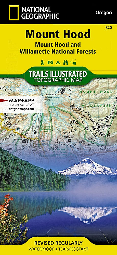 Mount Hood Columbia River Gorge OR WA Waterproof Map Bundle Hiking Camping