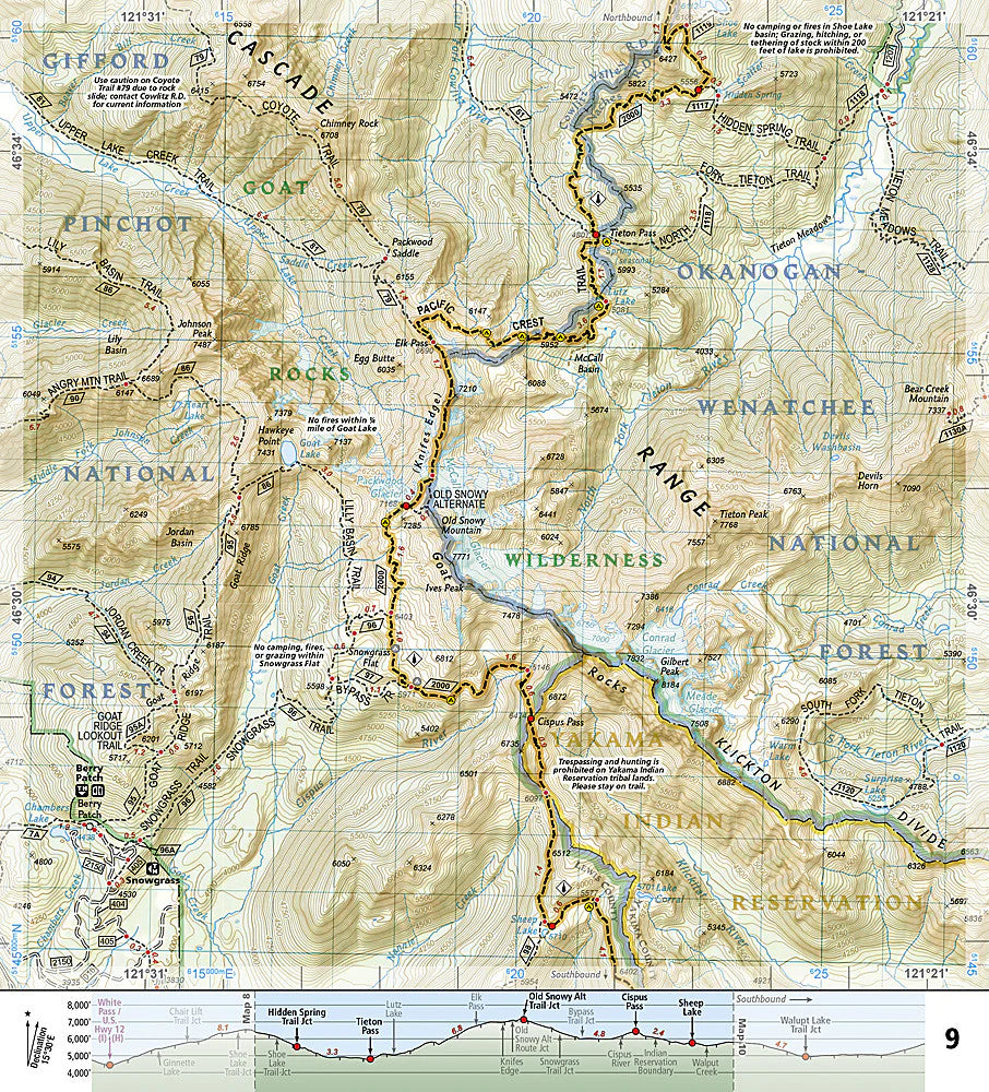 PCT Washington South: Map #1003