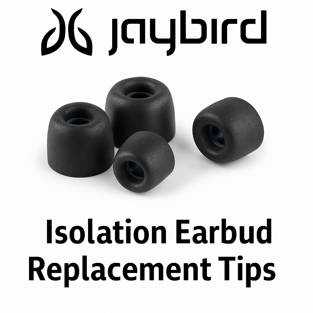 Jaybird Isolation Earbud Replacement Tips – Noise-Isolating Memory Foam