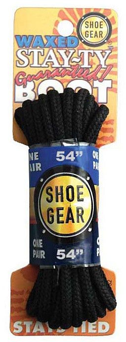 Shoe Gear Waxed Boot Laces 54" Gray 311-34