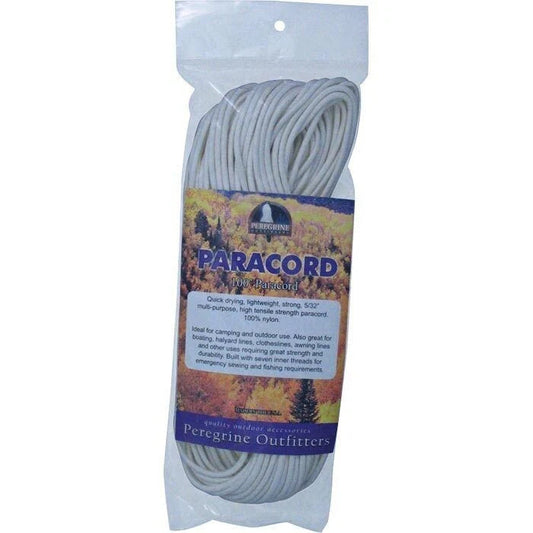 Peregrine 50ft Paracord (White, 5/32" Nylon)